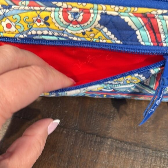 Vera Bradley Turn-lock Wallet/Clutch (Marina Paisley)(#10913-141) EUC - Picture 5 of 7